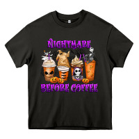 Asphalt Nightmare Before Coffee Cups Heavy Core Tee - MaliasSmallBusiness