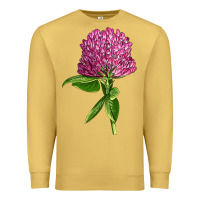 Antique Gold Red Clover Illustrations Premium Sweatshirt - LillyAllenDesigns