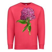 Cardinal Red Clover Illustrations Premium Sweatshirt - LillyAllenDesigns