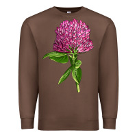 Chestnut Red Clover Illustrations Premium Sweatshirt - LillyAllenDesigns