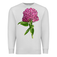 Dove Grey Red Clover Illustrations Premium Sweatshirt - LillyAllenDesigns