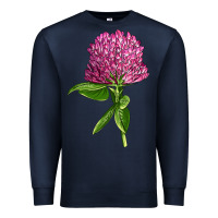 Navy Red Clover Illustrations Premium Sweatshirt - LillyAllenDesigns