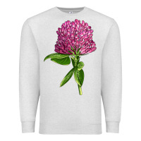 Oatmeal Heather Red Clover Illustrations Premium Sweatshirt - LillyAllenDesigns