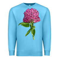 Ocean Blue Red Clover Illustrations Premium Sweatshirt - LillyAllenDesigns
