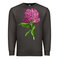Smoke Red Clover Illustrations Premium Sweatshirt - LillyAllenDesigns