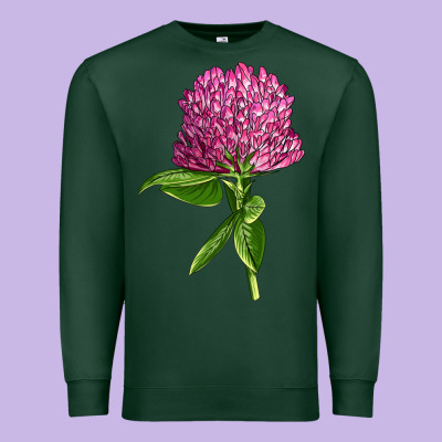 Red Clover Illustrations Premium Sweatshirt Designed By Lillyallendesigns