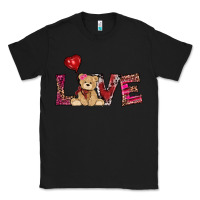 Black valentines day tedybear love Classic Tee - RanaPortraitStore