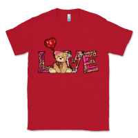 Red valentines day tedybear love Classic Tee - RanaPortraitStore