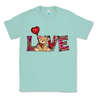 Seafoam valentines day tedybear love Classic Tee - RanaPortraitStore