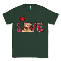 Sports Green valentines day tedybear love Classic Tee - RanaPortraitStore