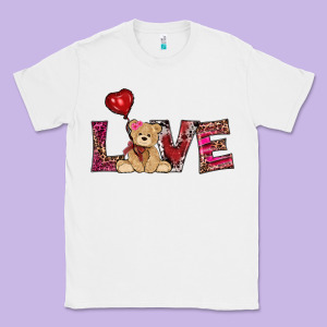 Valentines Day Tedybear Love Classic Tee Designed By Ranaportraitstore