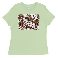 Matcha cowhide leopard background Ladies Tee - RanaPortraitStore