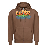 Chestnut Later Zipper Hoodie - CowhideDigitalArt