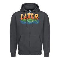 Smoke Later Zipper Hoodie - CowhideDigitalArt