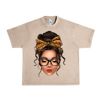 French Oak caucasian leopard messy bun Urban Heavy Tee - texasbilliewilder