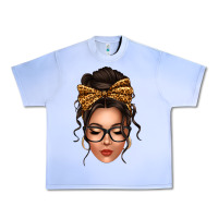Grape Ice caucasian leopard messy bun Urban Heavy Tee - texasbilliewilder