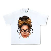 White caucasian leopard messy bun Urban Heavy Tee - texasbilliewilder