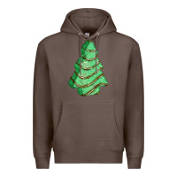 Coffee green christmas cake Premium Hoodie - FaDigitalArtStudio