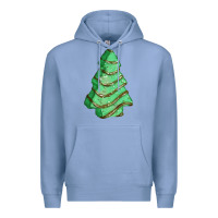 Colony Blue green christmas cake Premium Hoodie - FaDigitalArtStudio