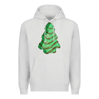 Dove Grey green christmas cake Premium Hoodie - FaDigitalArtStudio