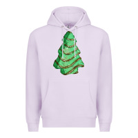 Lilac green christmas cake Premium Hoodie - FaDigitalArtStudio