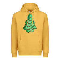 Mustard green christmas cake Premium Hoodie - FaDigitalArtStudio