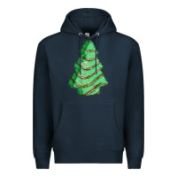 Navy green christmas cake Premium Hoodie - FaDigitalArtStudio