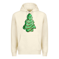 Sandshell green christmas cake Premium Hoodie - FaDigitalArtStudio