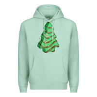 Seafoam green christmas cake Premium Hoodie - FaDigitalArtStudio