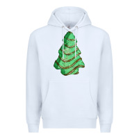 White green christmas cake Premium Hoodie - FaDigitalArtStudio
