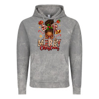 Cloud Rock merry christmas afro messy bun Vintage Hoodie - texasbilliewilder