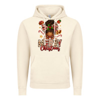 Vintage Artic merry christmas afro messy bun Vintage Hoodie - texasbilliewilder