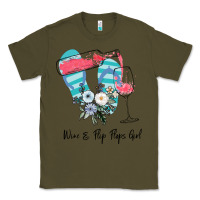 Army Green Wine Flip Flops Girl Classic Tee - Bettercallsaul