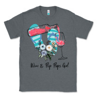 Charcoal Heather Wine Flip Flops Girl Classic Tee - Bettercallsaul