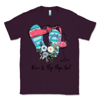 Wine Flip Flops Girl Classic Tee | Teevron