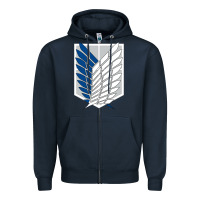 Navy wings of liberty Zipper Hoodie - tuanDangUi