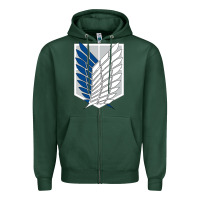 Sports Green wings of liberty Zipper Hoodie - tuanDangUi