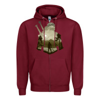 Burgundy the witcher geralt hero sword companion minima list illusion art Zipper Hoodie - tuanDangUi