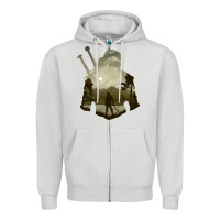 Dove Grey the witcher geralt hero sword companion minima list illusion art Zipper Hoodie - tuanDangUi