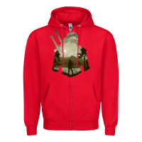 Red the witcher geralt hero sword companion minima list illusion art Zipper Hoodie - tuanDangUi