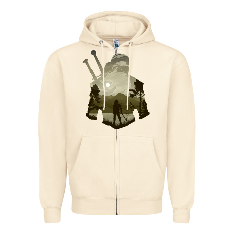 The Witcher Geralt Hero Sword Companion Minima List Illusion Art Zipper Hoodie by tuanDangUi | Teevron