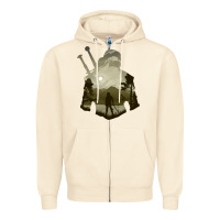 Sandshell the witcher geralt hero sword companion minima list illusion art Zipper Hoodie - tuanDangUi