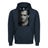 Navy henry cavill 6 Zipper Hoodie - tuanDangUi