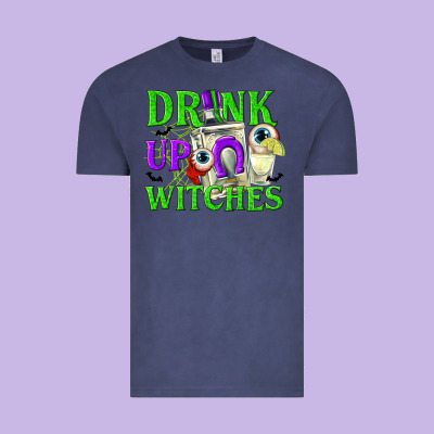 Drink Up Witches Vintage Tee Designed By Texasbilliewilder