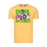 Vintage Mustard Drink Up Witches Vintage Tee - texasbilliewilder