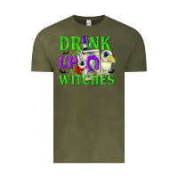 Vintage Olive Drink Up Witches Vintage Tee - texasbilliewilder