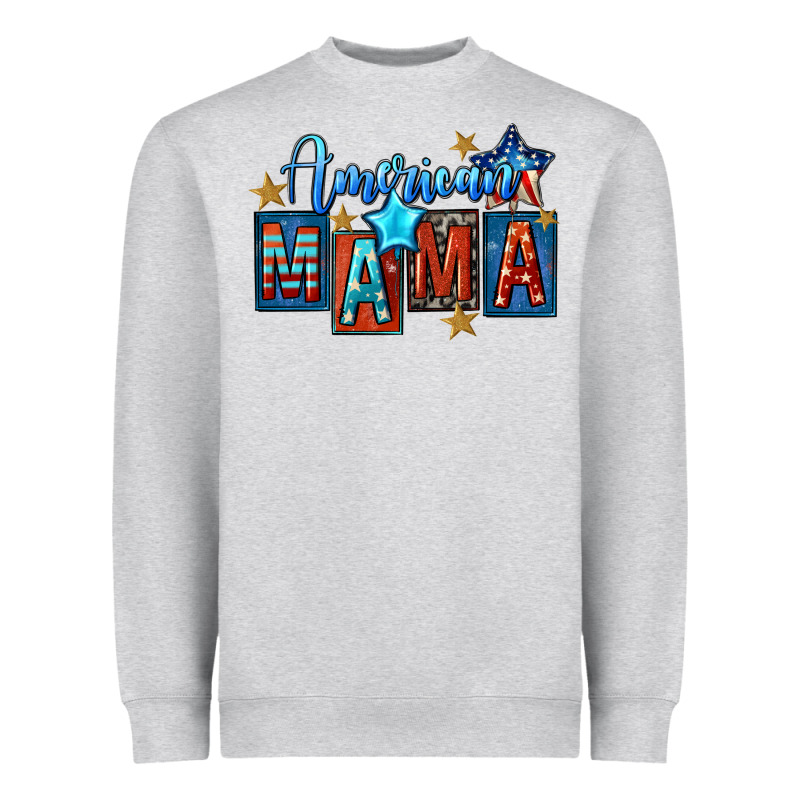 American Mama Mother's Day Heavyweight Sweatshirt by FaDigitalArtStudio | Teevron