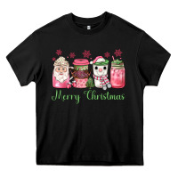 Black pink  merry christmas coffee Heavy Core Tee - JahusDesignShop