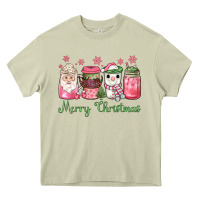 Mossy pink  merry christmas coffee Heavy Core Tee - JahusDesignShop
