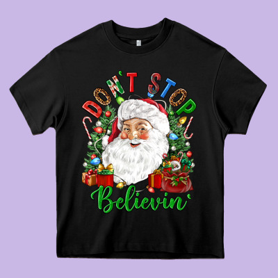Don't Stop Believin' Heavy Core Tee Designed By Nancycooperartshop